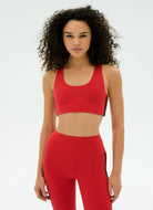 Splits59 Ella Airweight Sports Bra in Pirate Red Front View