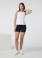 Vuori Women's Energy Top in White Front View