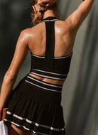 Free People Advantage Set in Black Combo Back View