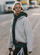 Free People Hit the Slopes Jacket in Muted Beige