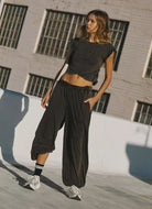 Free People Hot Shot Crossover Set in Black