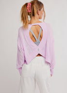 Free People My Time Layer Tee in Ultra Violet