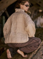 Free People Pippa Packable Puffer Jacket in Doe Back View