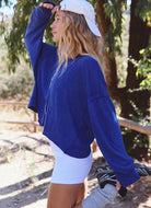 Free People My Time Layer Tee in Jam