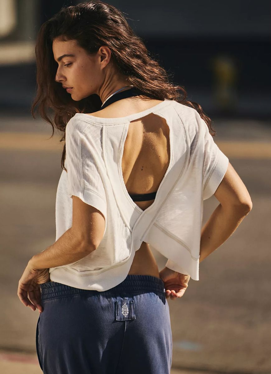 Free People My Time Tee in White