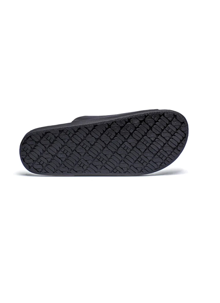 Freedom Moses Vegan Two Band Slide in Black Sole View