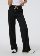 vuori Women's Halo Essential Wideleg Pant in Black