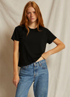 perfectwhitetee Harley Crew Tee in Black