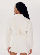 Splits59 Harlowe Rigor Jacket in White Back View