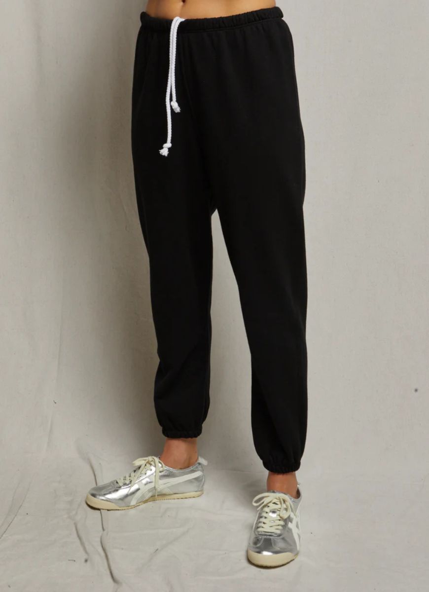 perfectwhitetee Johnny French Terry Sweatpant in Black