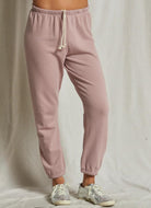 perfectwhitetee Johnny French Terry Sweatpant in Mauve