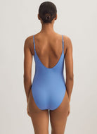 Polo Ralph Lauren Kennedy One Piece in Periwinkle Close Up Back View