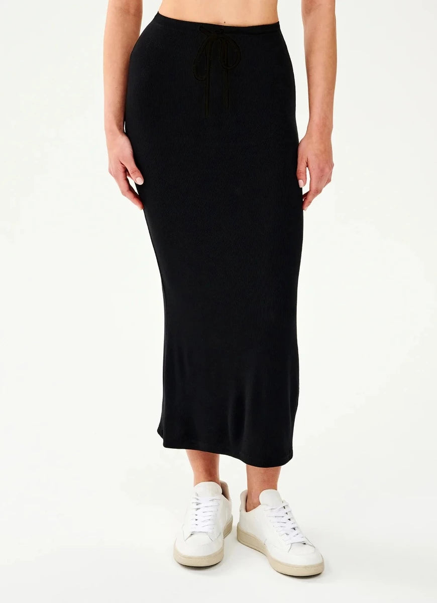 Splits59 | Kiki Rib Maki Skirt (Black) | relevé Canada