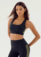 Splits59 Lexi Rigor Sports Bra in Black/Olive