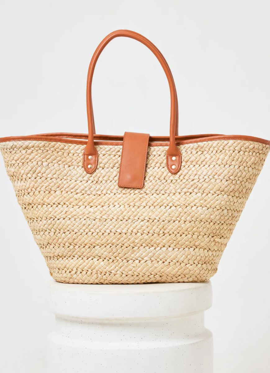LSPACE Alfie Bag in Natural Front View