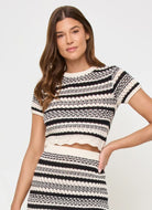LSPACE Caicos Top in Caicos Stripe Front View