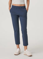 Vuori Miles Ankle Pant in Blue Coast Front View