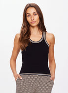 The Upside Mimi Knit Tank Top in Black