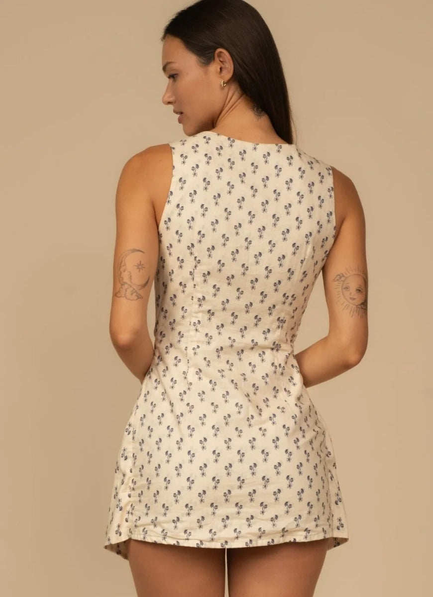 Montce Cynthia Floral Ale Dress in Cynthia Floral Back View