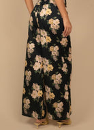 Montce Liz Floral Drawstring Wide-Leg Pant Back View