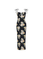 Montce Liz Floral Petal Long Slip Dress Product Shot View
