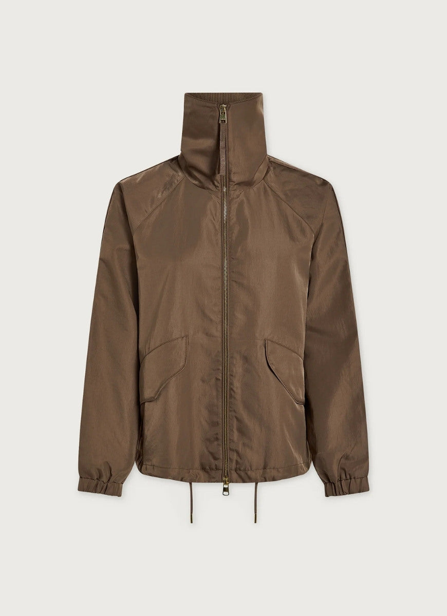 Varley Morven Blouson Jacket in Taupe Stone Product Shot View