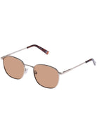 Le Specs Neptune Deux Sunglasses in Gold/Light Brown Side View