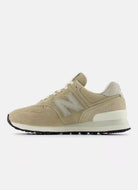 New Balance 574 Women's Sneaker in Beige Side View