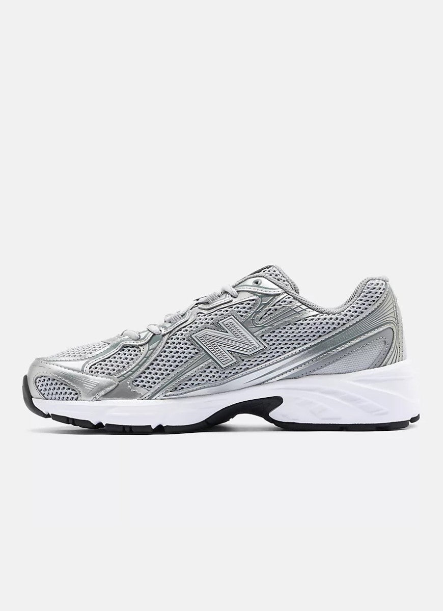 New Balance 740 Women's Running Sneaker in Castlerock/Slate Grey/Silver Metallic Side View
