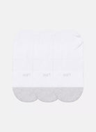 New Balance Active Invisible Socks- 3 Pair in White Bottom View
