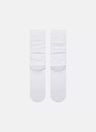 New Balance Active Slouchy Socks- 1 Pair in White Back View