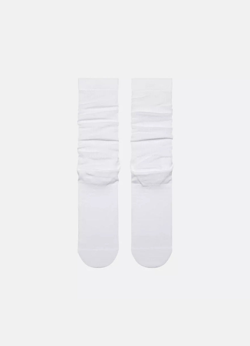 New Balance Active Slouchy Socks- 1 Pair in White Back View