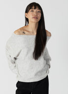 Lyla + Luxe Nobu Sweater in Light Grey Front View