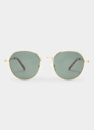 Le Specs Odyssey Sunglasses in Gold Khaki