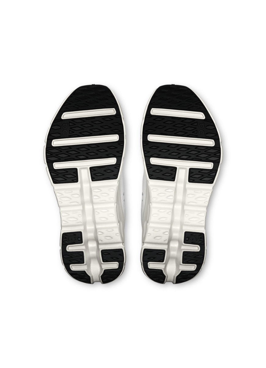 On Women's Cloudtilt Running Shoe in Pearl/Ice Bottom Sole View