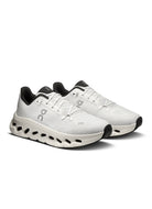 On Women's Cloudtilt Running Shoe in Pearl/Ice Angled Side View