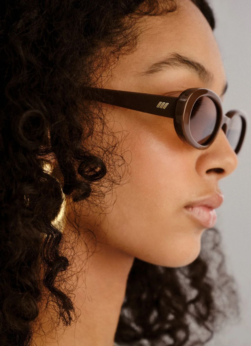 小物 Le Specs outta love Le Specs Women's OUTTA LOVE Sunglasses, Brown, Small
