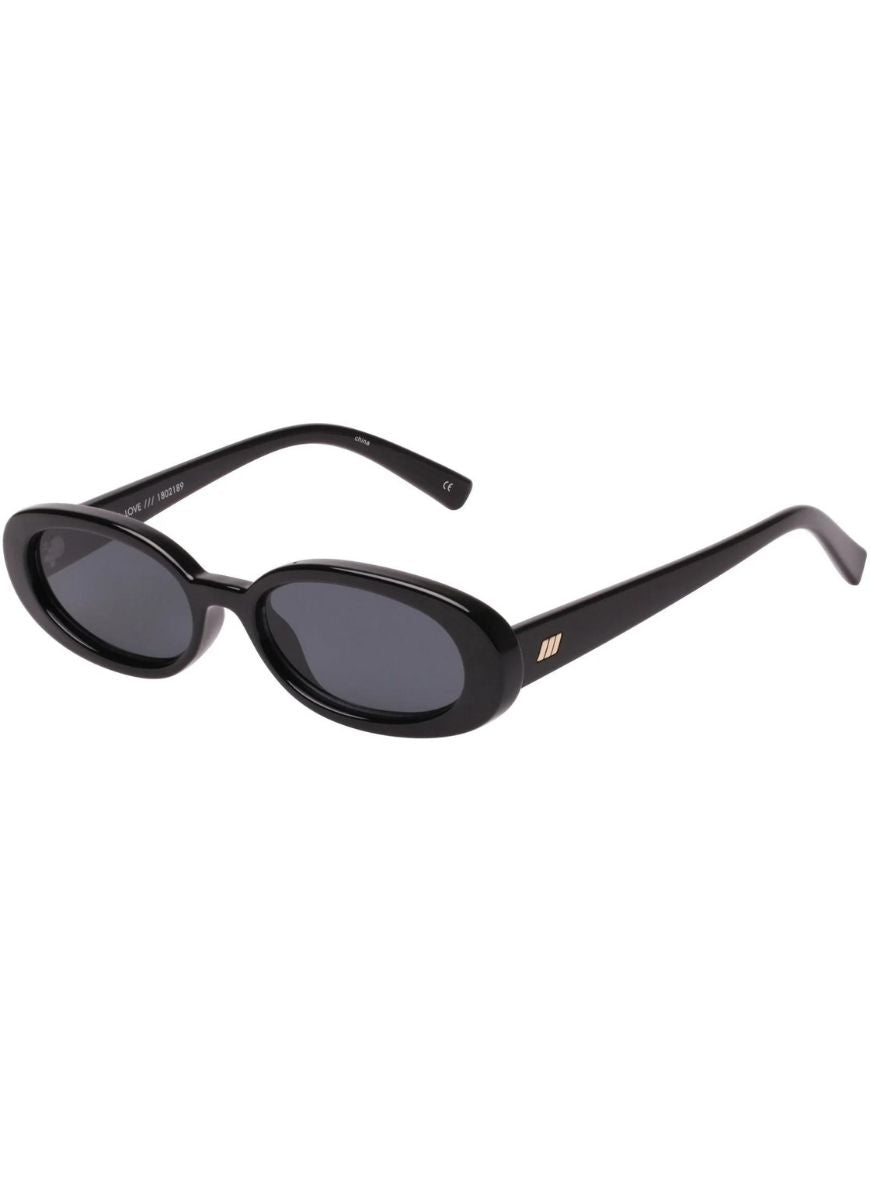 Le Specs Outta Love Sunglasses in Black Side View