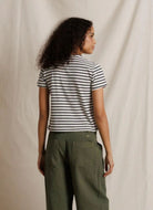 perfectwhitetee Cater Tee in Natural/Black Stripe
