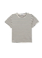 perfectwhitetee Cater Tee in Natural/Black Stripe