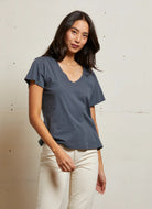 Perfect White Tee Women's Hendrix V-neck Tee in Black