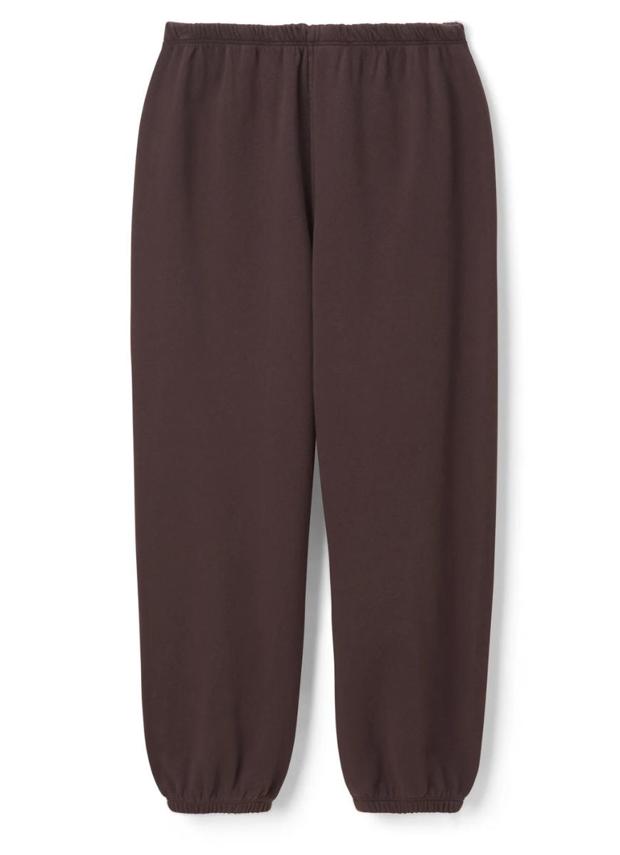 perfectwhitetee Johnny French Terry Sweatpant in Cocoa Powder Product Shot View
