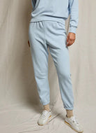 perfectwhitetee Johnny French Terry Sweatpant in Powder Blue