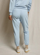perfectwhitetee Johnny French Terry Sweatpant in Powder Blue Back View