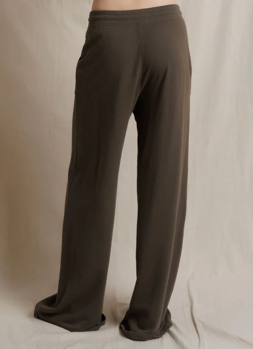 perfectwhitetee Noa Straight Leg Pant in Dark Olive