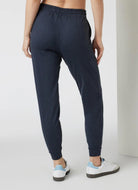 Vuori Performance Jogger Long in Midnight Heather Back View