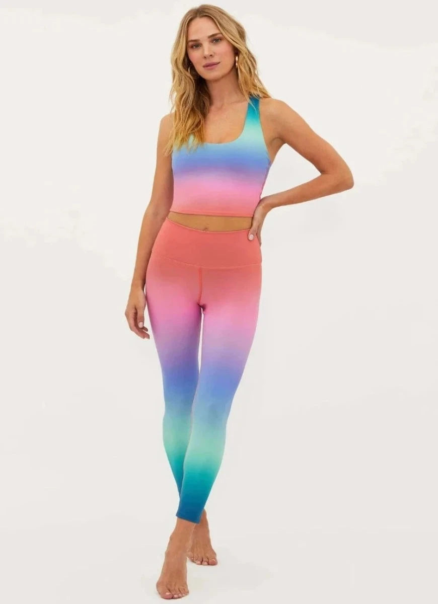 BEACH RIOT Piper Legging in High Tide Ombre Full Front View