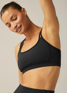 Beyond Yoga Powerbeyond Bootcamp Bra in Black Front View