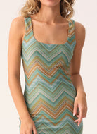 PQ SWIM Chevy Cora Dress in Chevy Close Up Front View