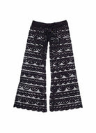 PQ SWIM Malibu Lace Pants in Black Product Shot View